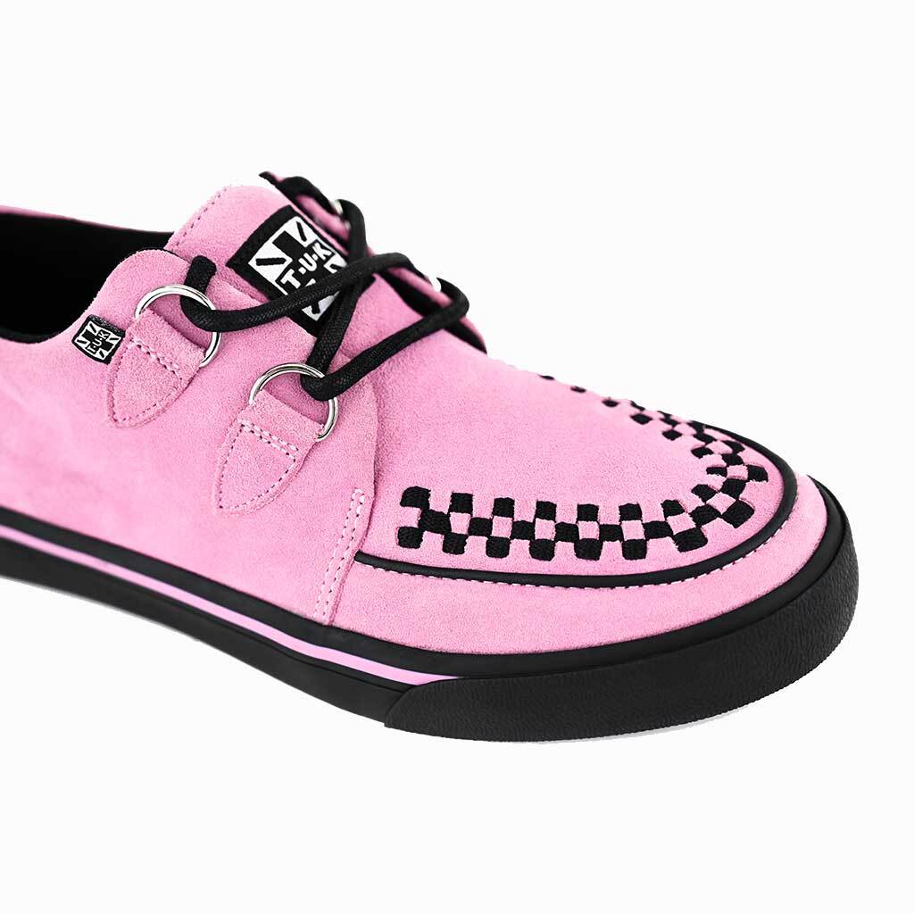 TUK Shoes Creeper Sneaker Pink Suede