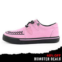 Creeper Sneaker Pink Suede