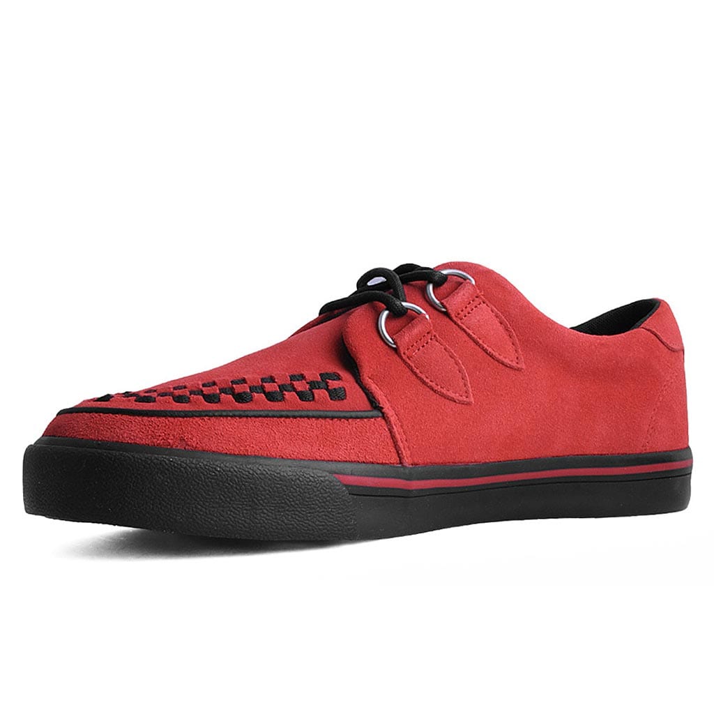 TUK Shoes Creeper Sneaker Red Suede