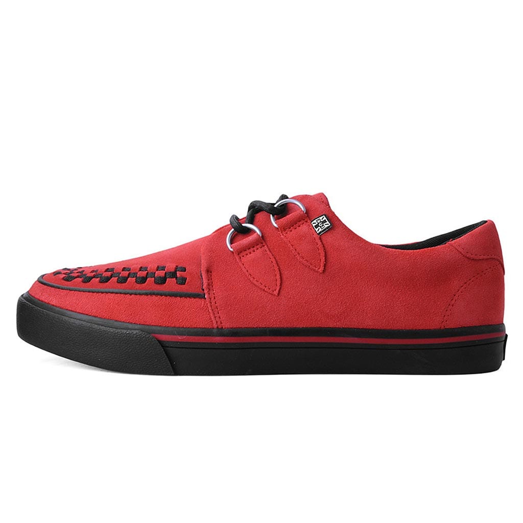 TUK Shoes Creeper Sneaker Red Suede