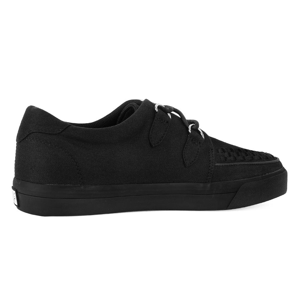 TUK Shoes Creeper Sneaker Essential Interlace Black Canvas