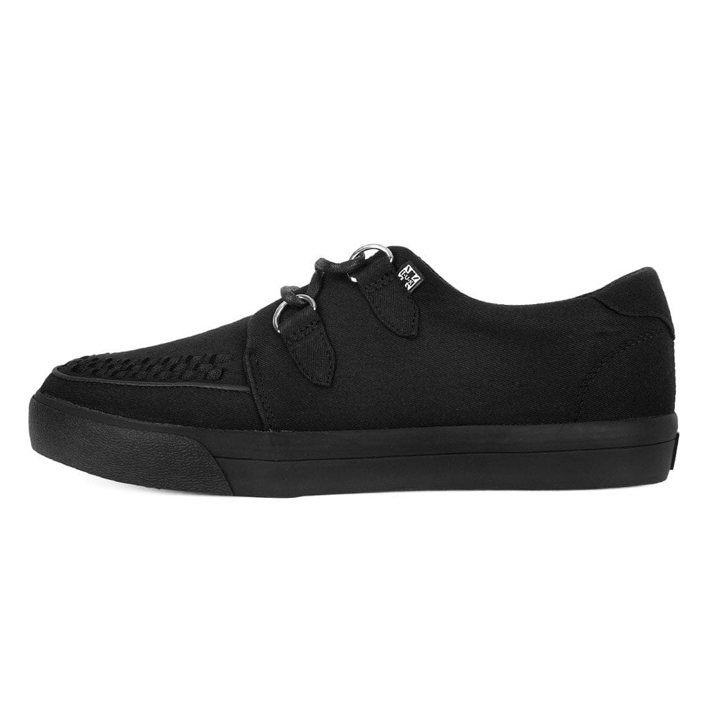 TUK Shoes Creeper Sneaker Essential Interlace Black Canvas