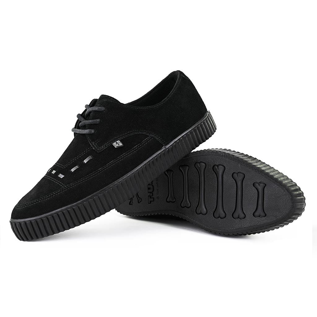 TUK Shoes Pointed Creeper Sneaker Black Suede