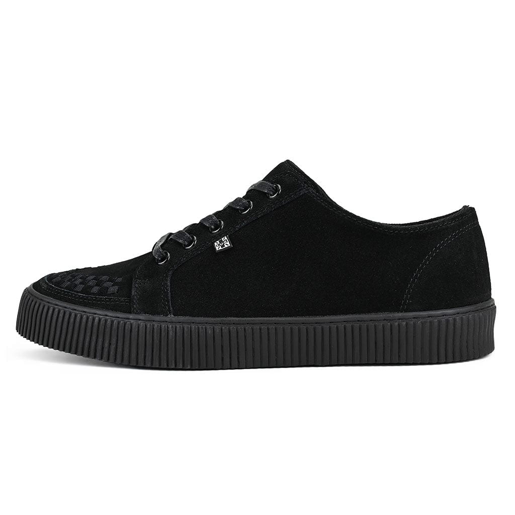 TUK Shoes Ribbed Sole Sneaker Black Suede