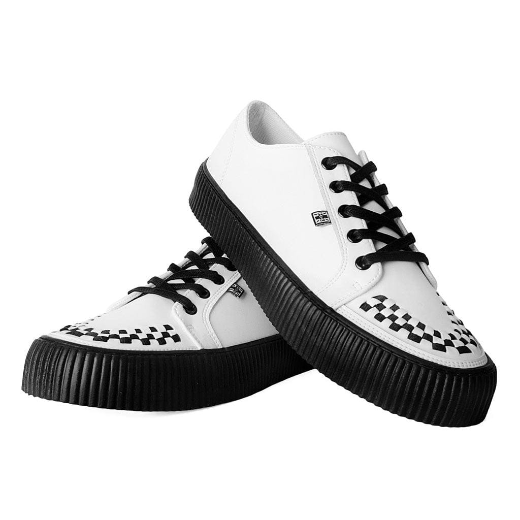 TUK Shoes Ribbed Sole Sneaker White Leather