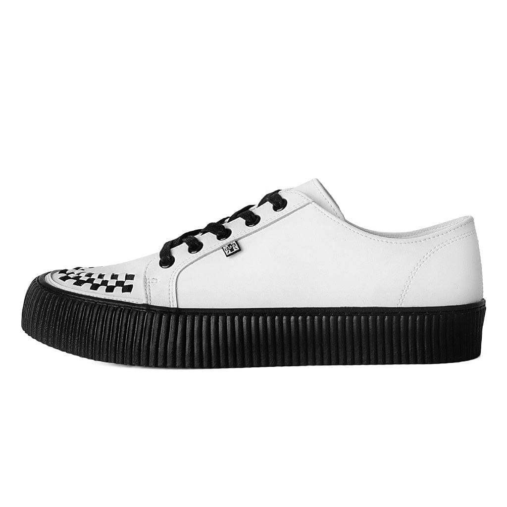 TUK Shoes Ribbed Sole Sneaker White Leather