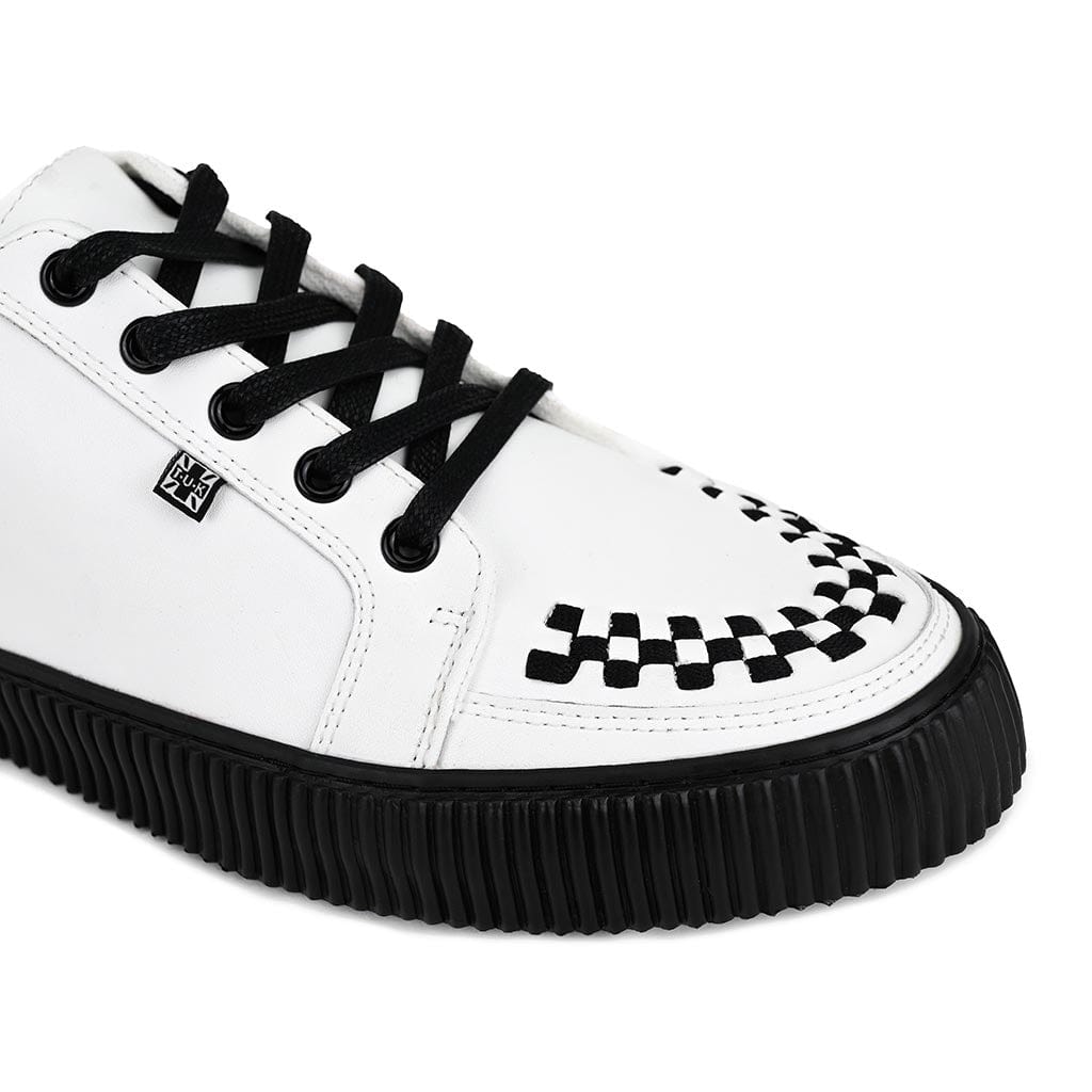 TUK Shoes Ribbed Sole Sneaker White Leather