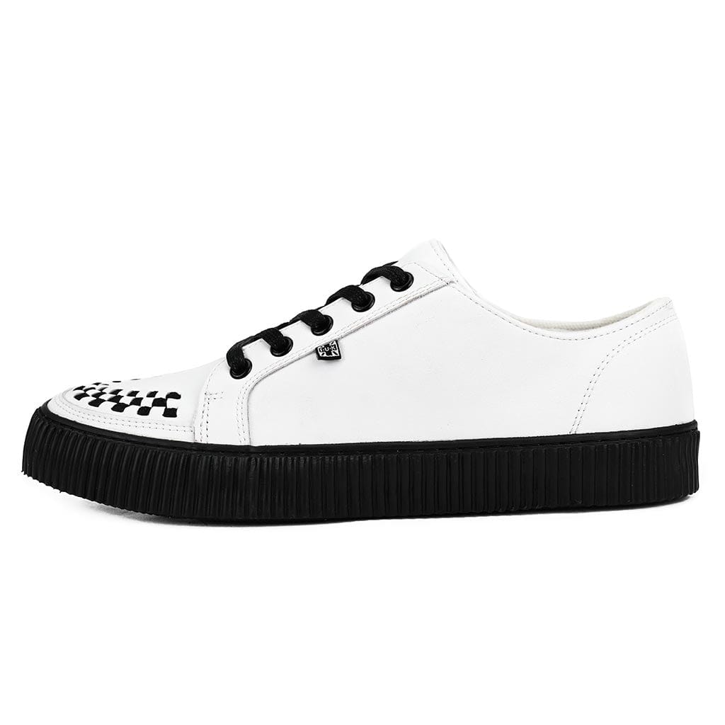 TUK Shoes Ribbed Sole Sneaker White Leather