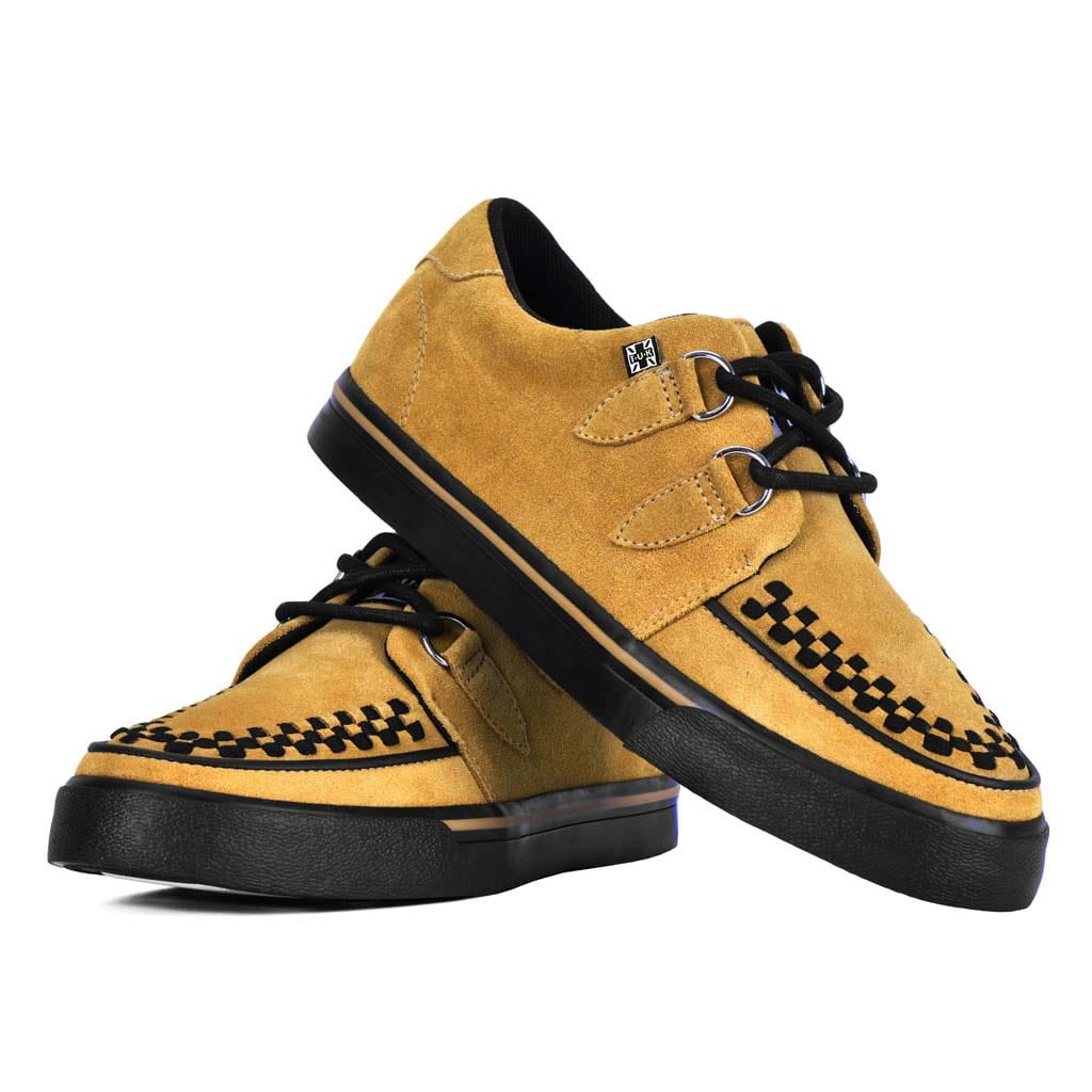 TUK Shoes Creeper Sneaker Mustard Suede