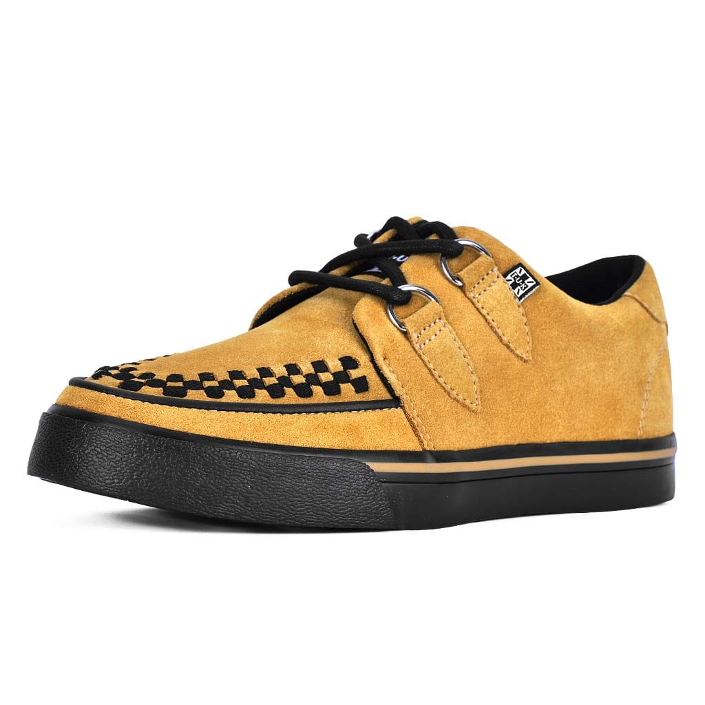 TUK Shoes Creeper Sneaker Mustard Suede