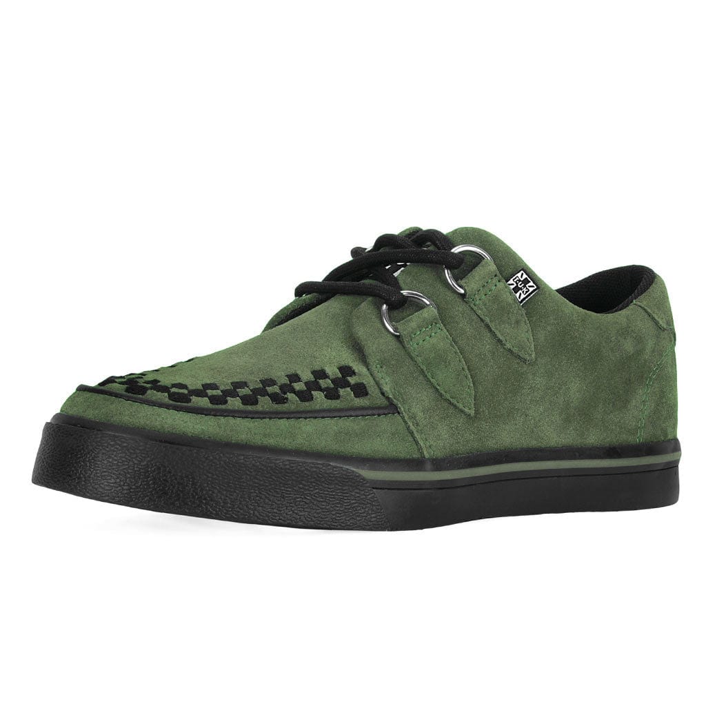 TUK Shoes Creeper Sneaker Green Suede