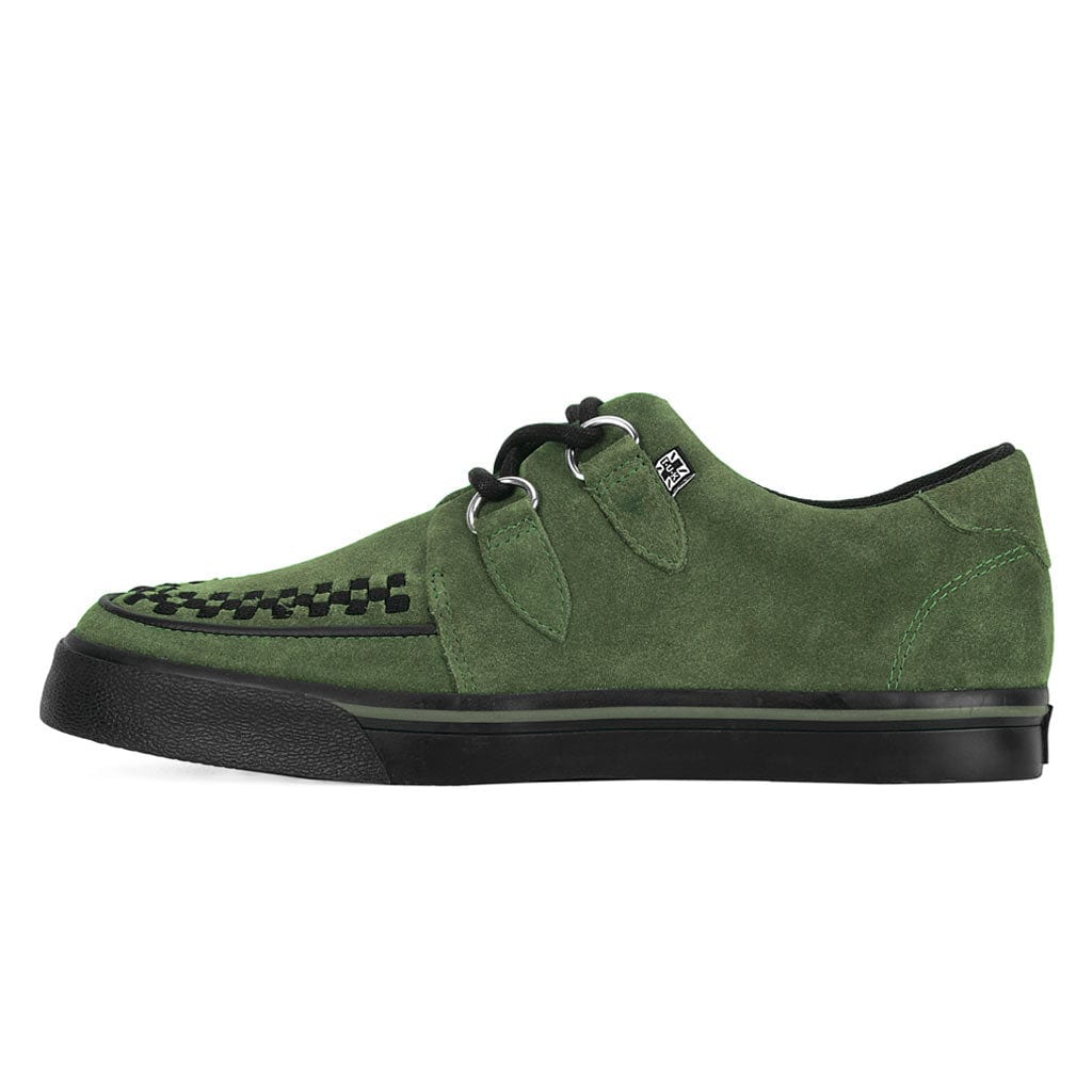 TUK Shoes Creeper Sneaker Green Suede