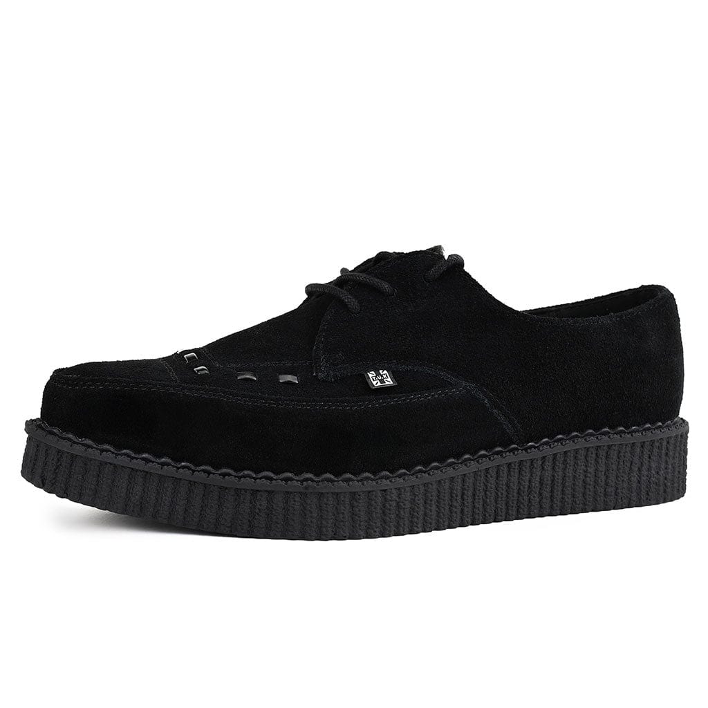 TUK Shoes Pointed Creeper Black Suede