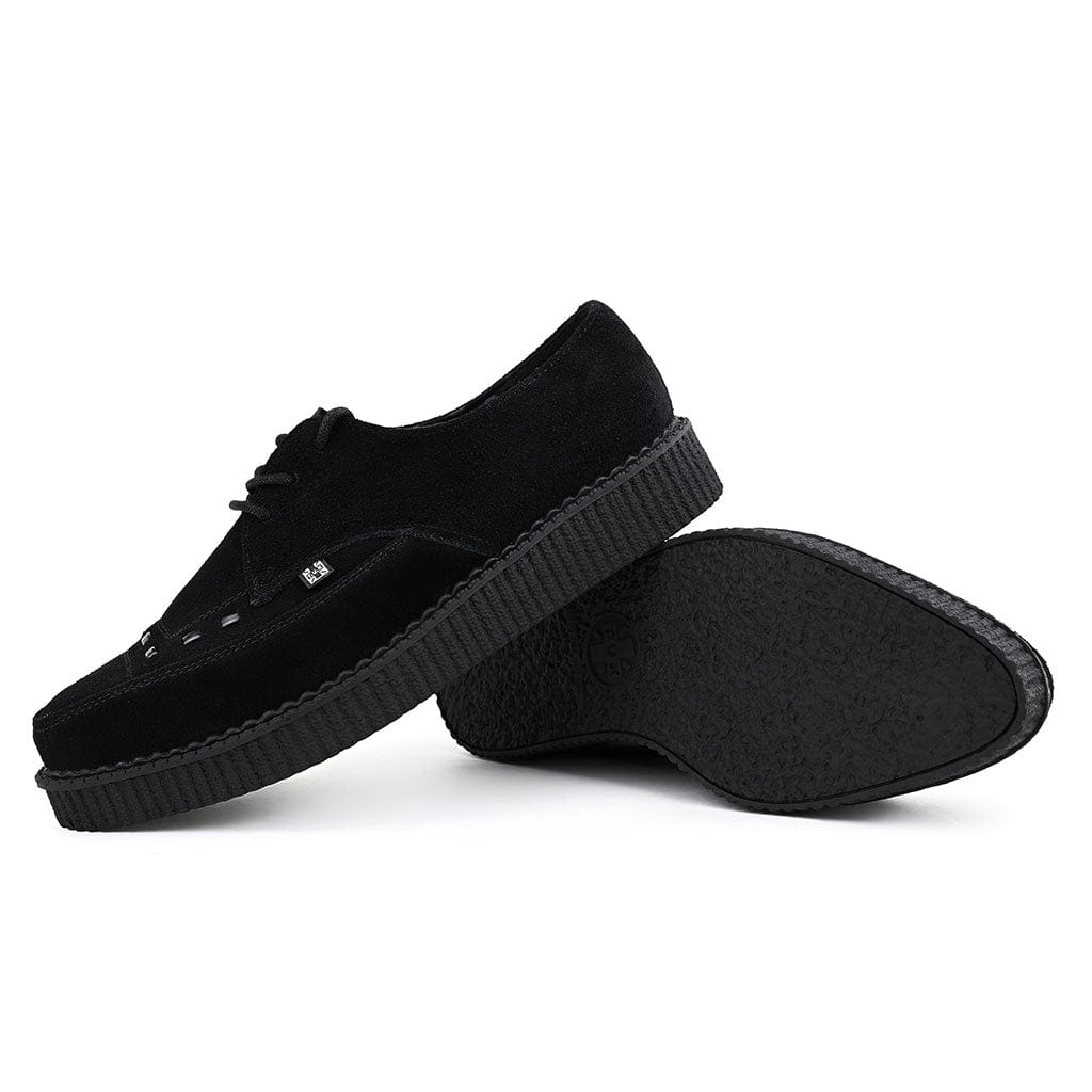 TUK Shoes Pointed Creeper Black Suede