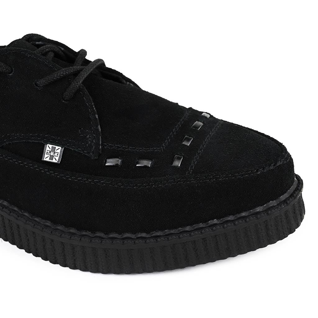 TUK Shoes Pointed Creeper Black Suede