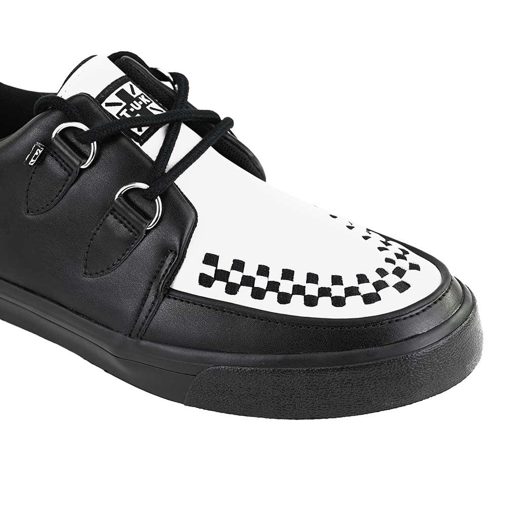 TUK Shoes Creeper Sneaker Black & White Leather