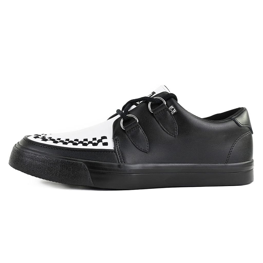 TUK Shoes Creeper Sneaker Black & White Leather