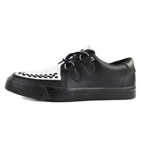 Creeper Sneaker Black & White Leather