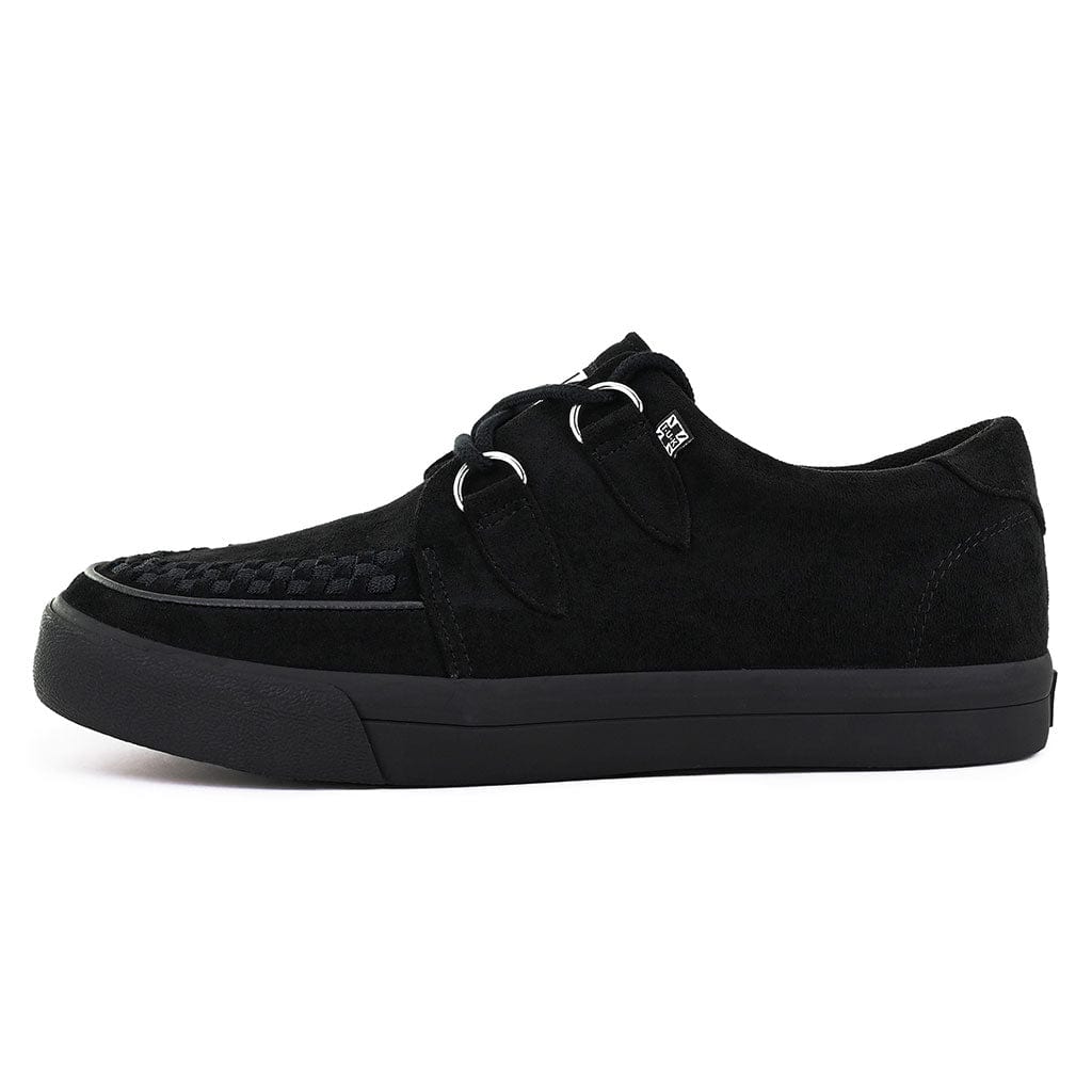 TUK Shoes Creeper Sneaker Black Vegan Suede