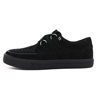 Creeper Sneaker Black Vegan Suede