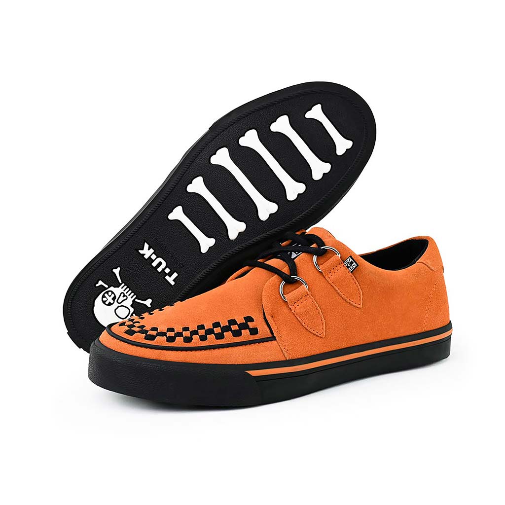 TUK Shoes Creeper Sneaker Burnt Orange Suede