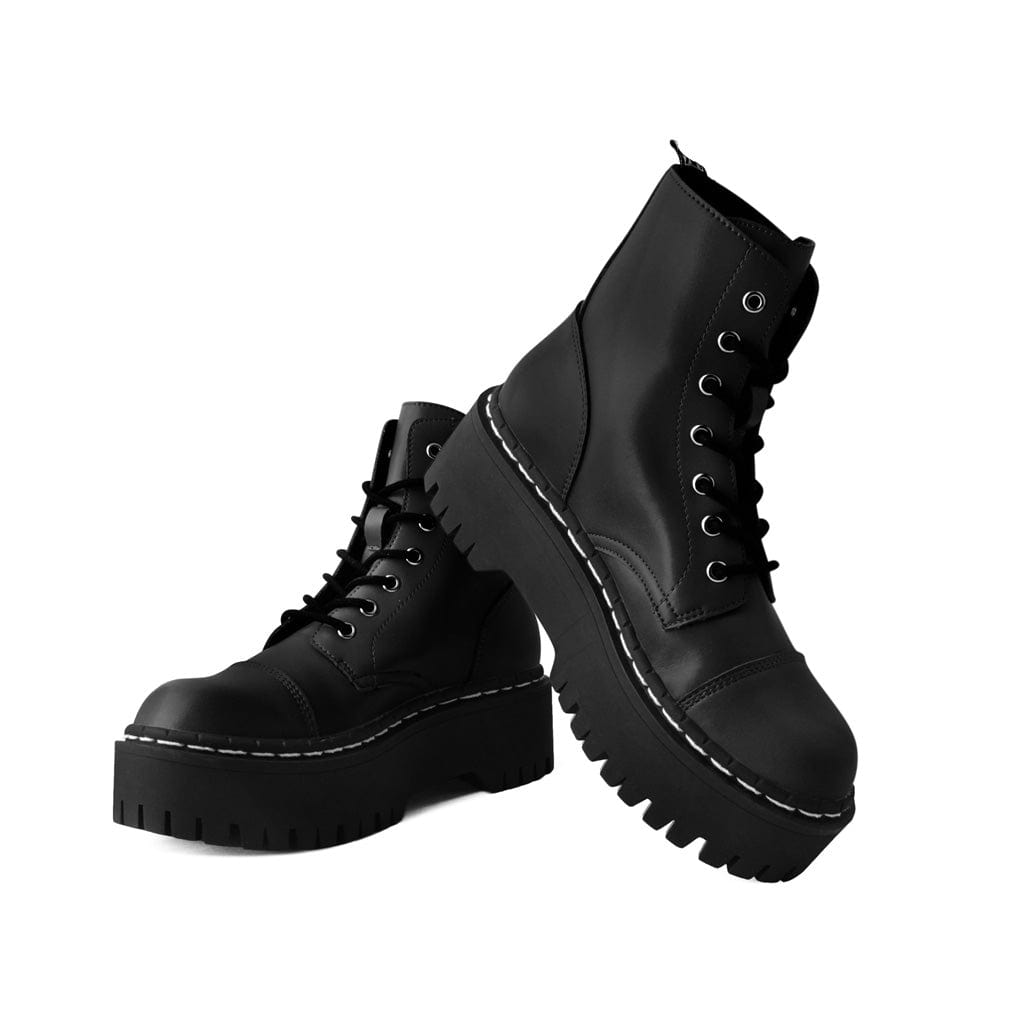 TUK Shoes Double Decker 7-Eye Boot Black TUKskin™