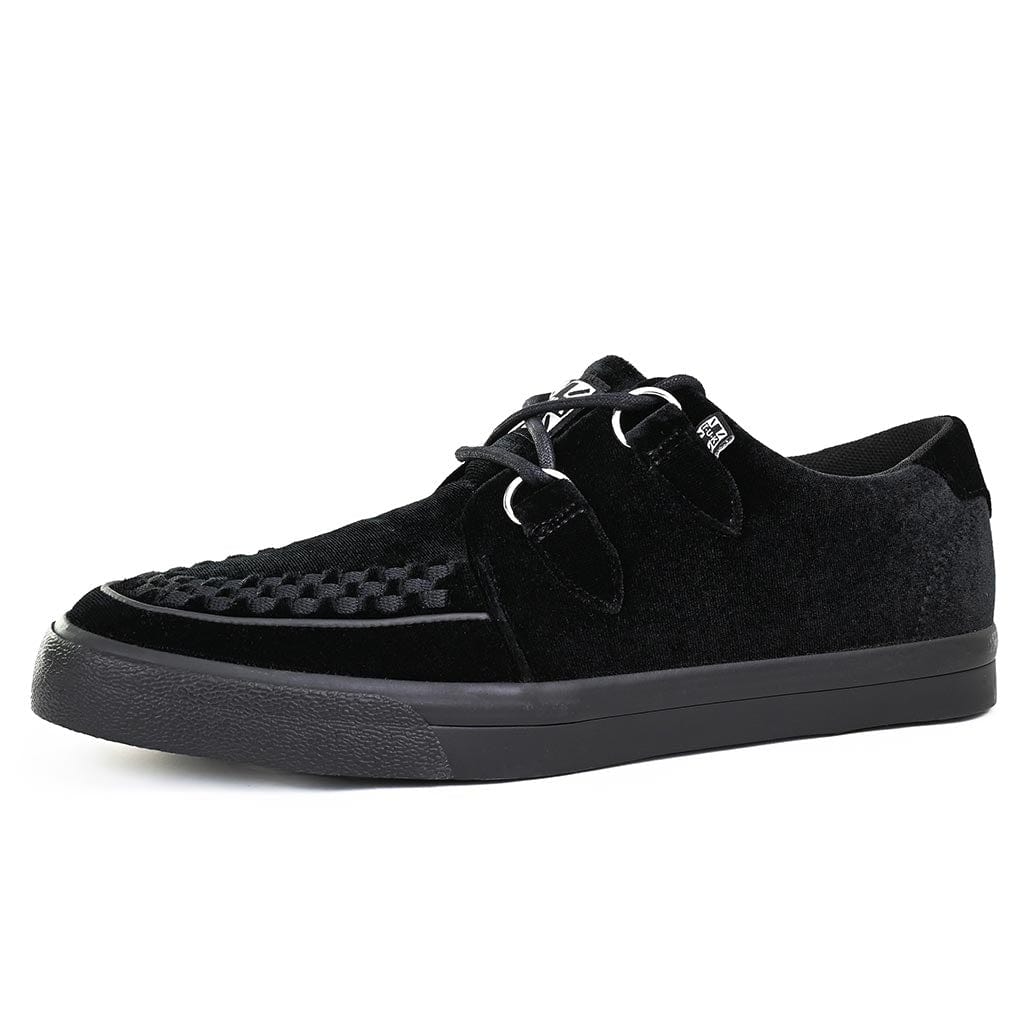 TUK Shoes Creeper Sneaker Black Velvet