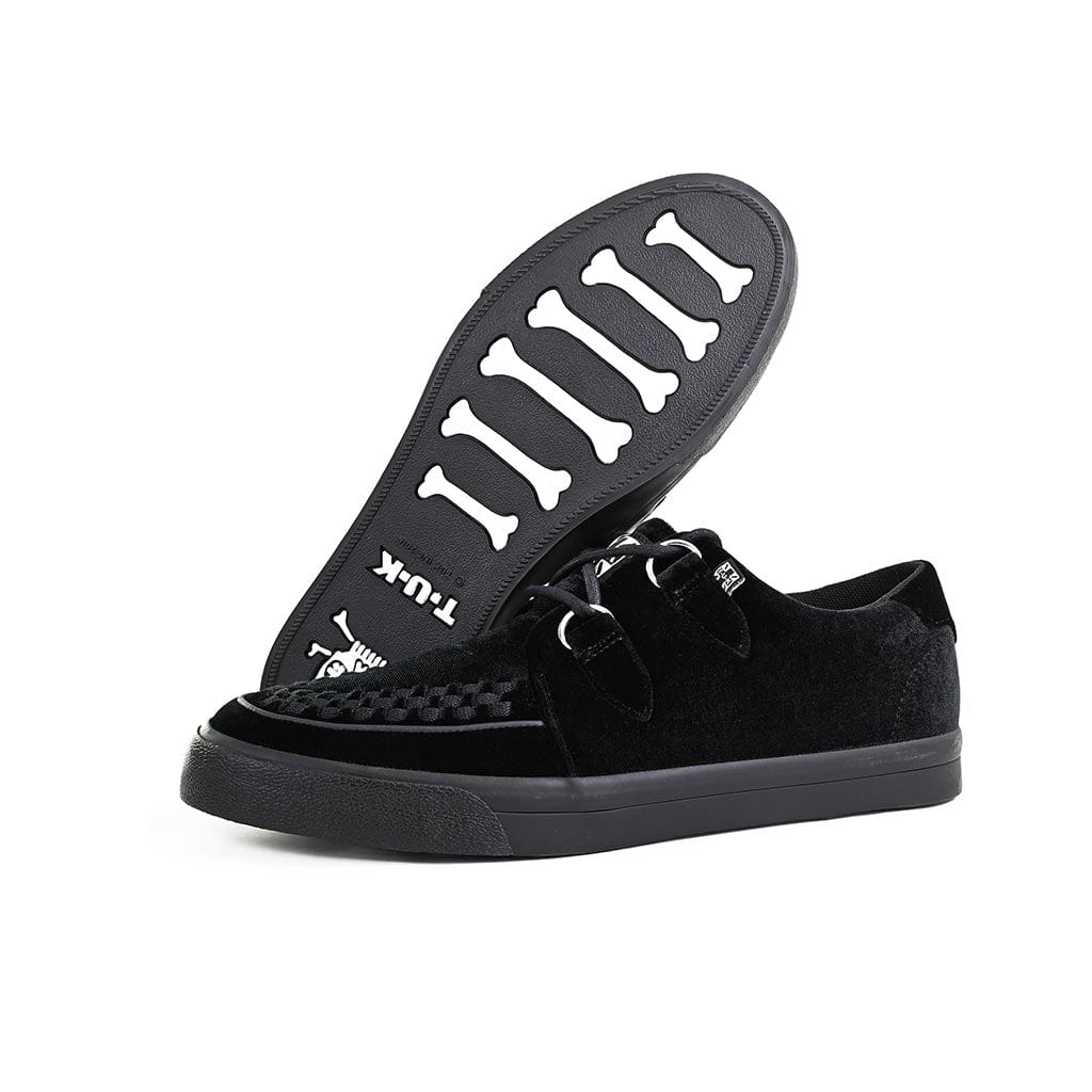 TUK Shoes Creeper Sneaker Black Velvet