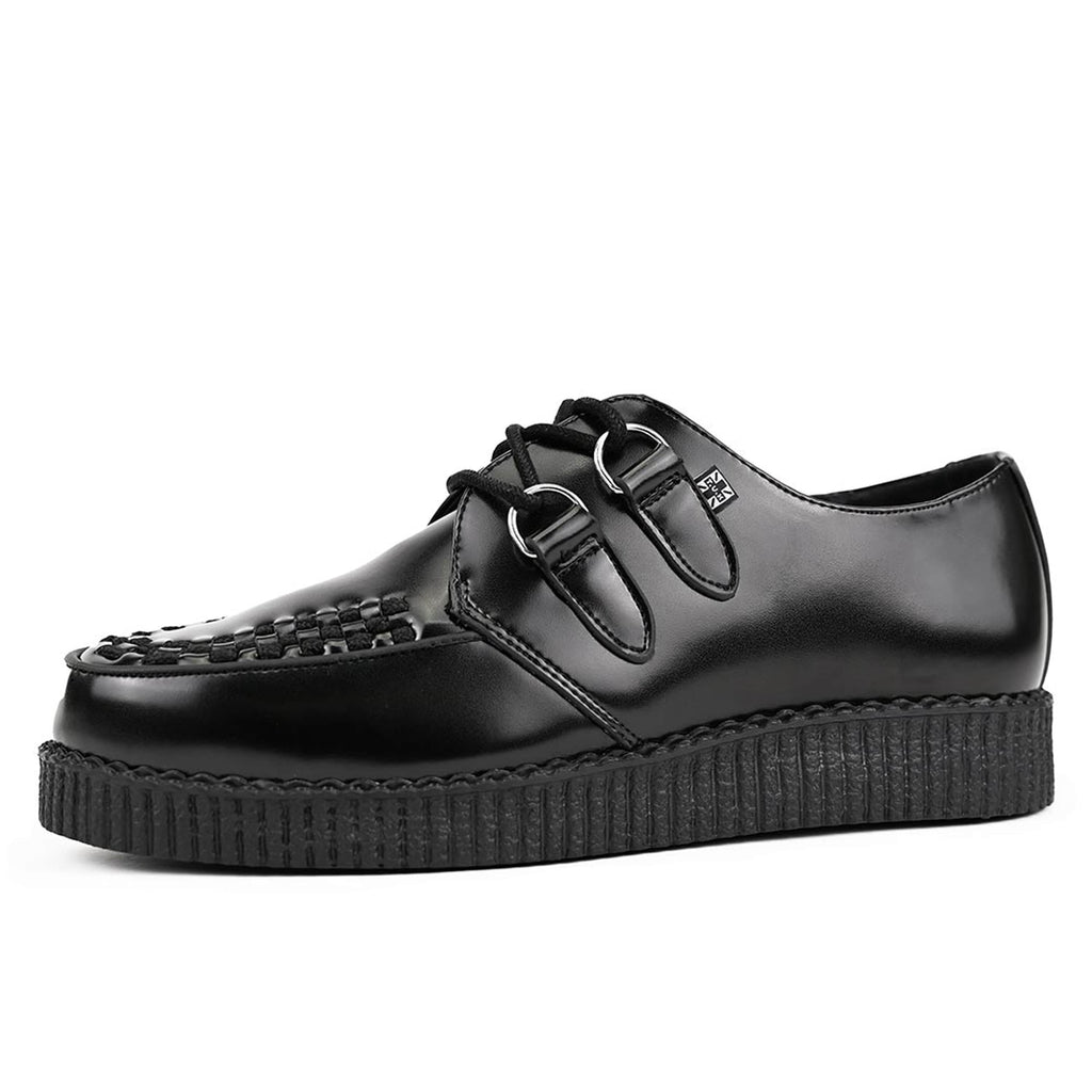 TUK Shoes Viva Low Creeper Black Leather