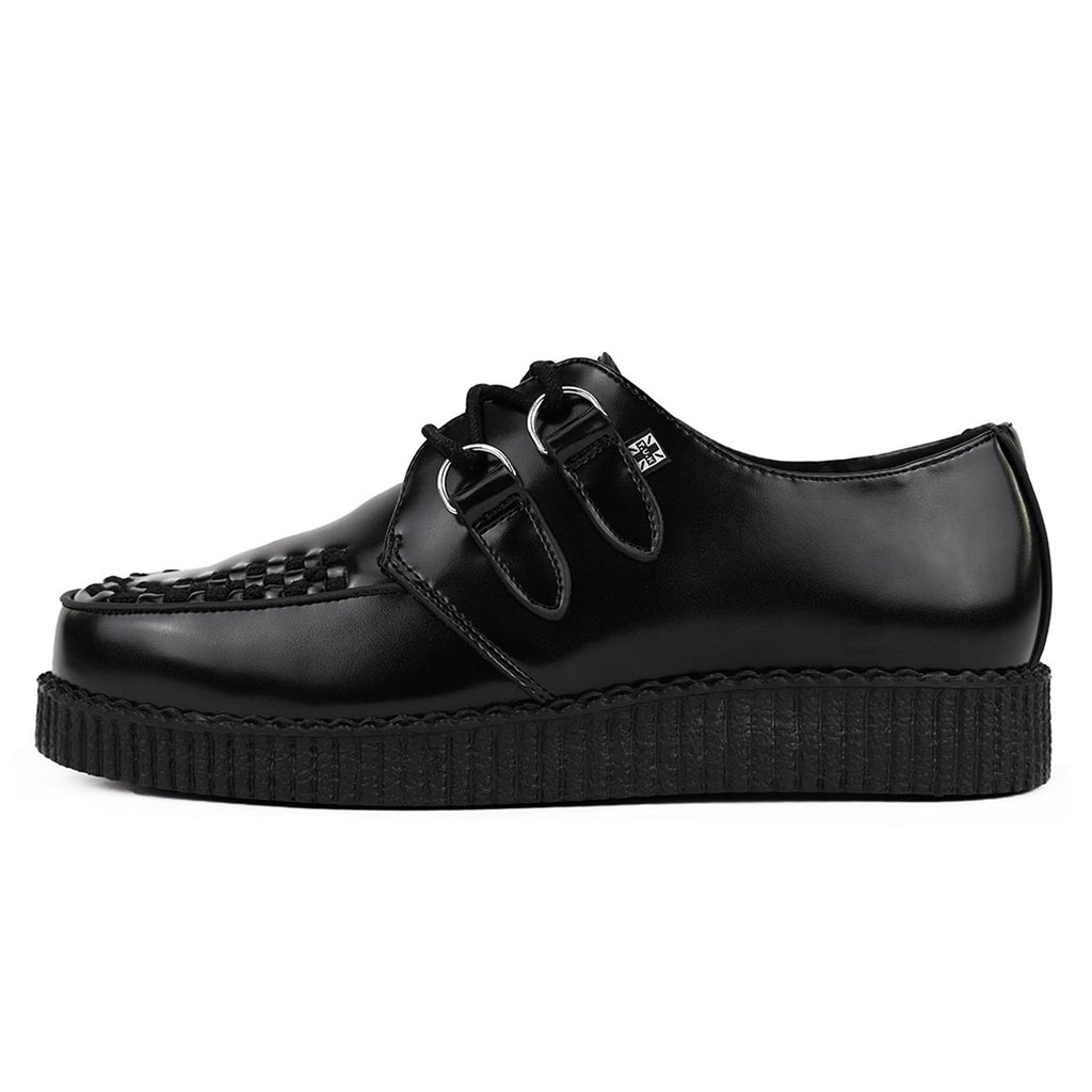 TUK Shoes Viva Low Creeper Black Leather