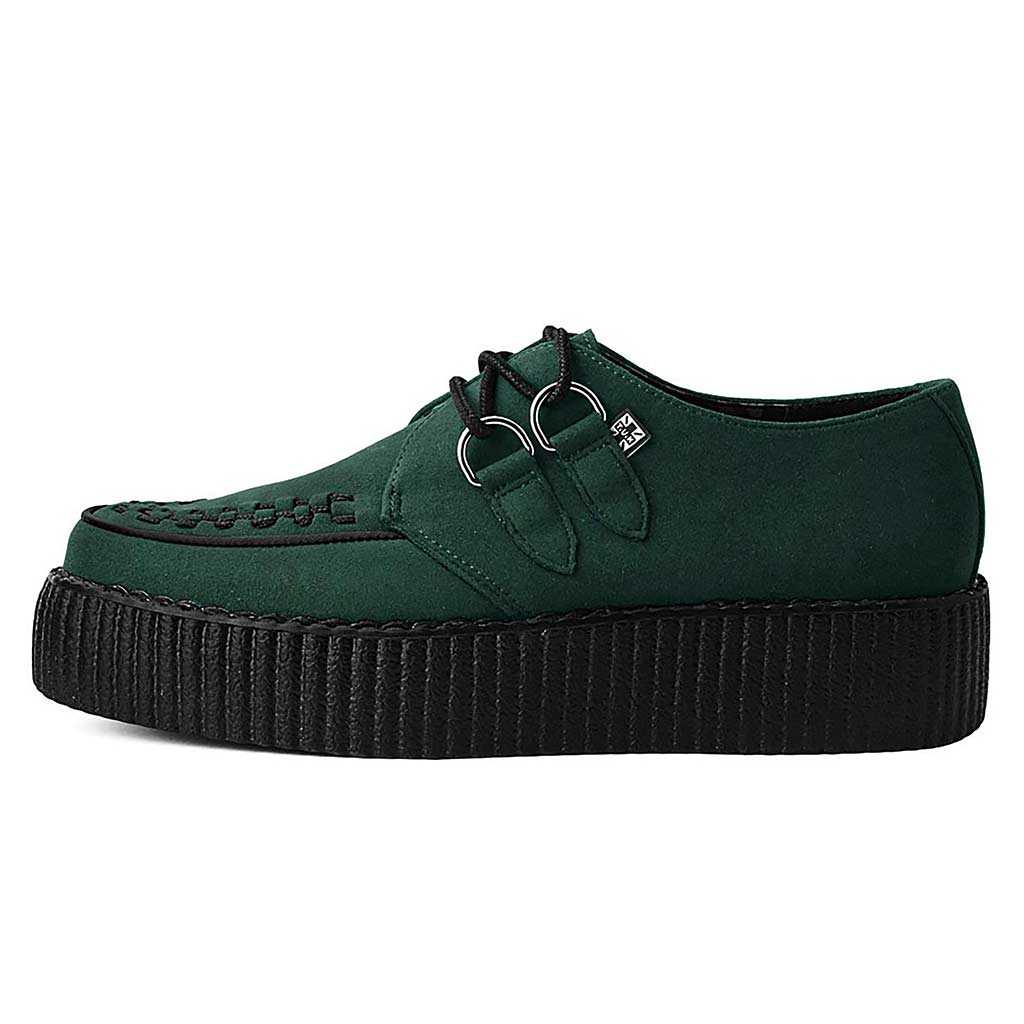 TUK Shoes Viva High Creeper Dark Cedar Vegan Suede