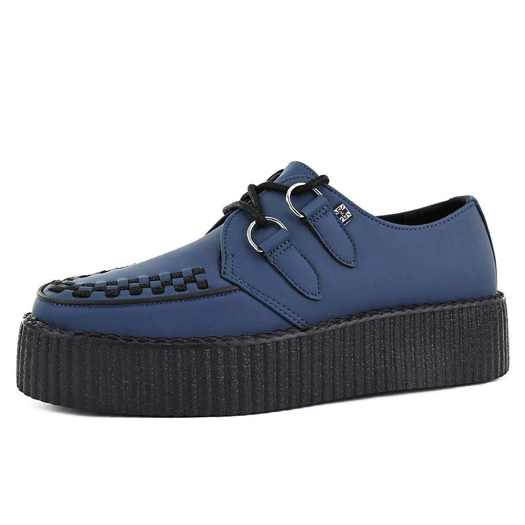 TUK Shoes Viva High Creeper Night Blue Vegan TUKskin™