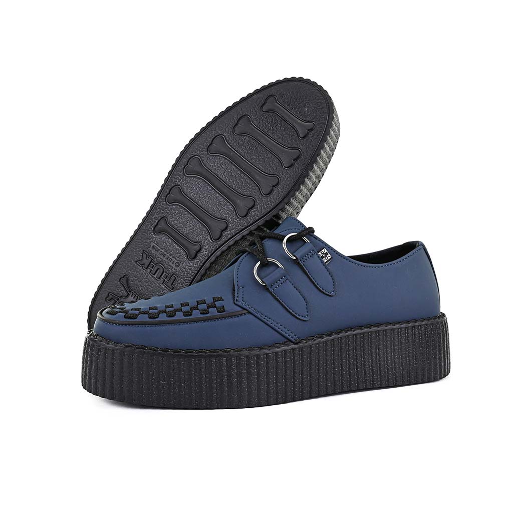 TUK Shoes Viva High Creeper Night Blue Vegan TUKskin™