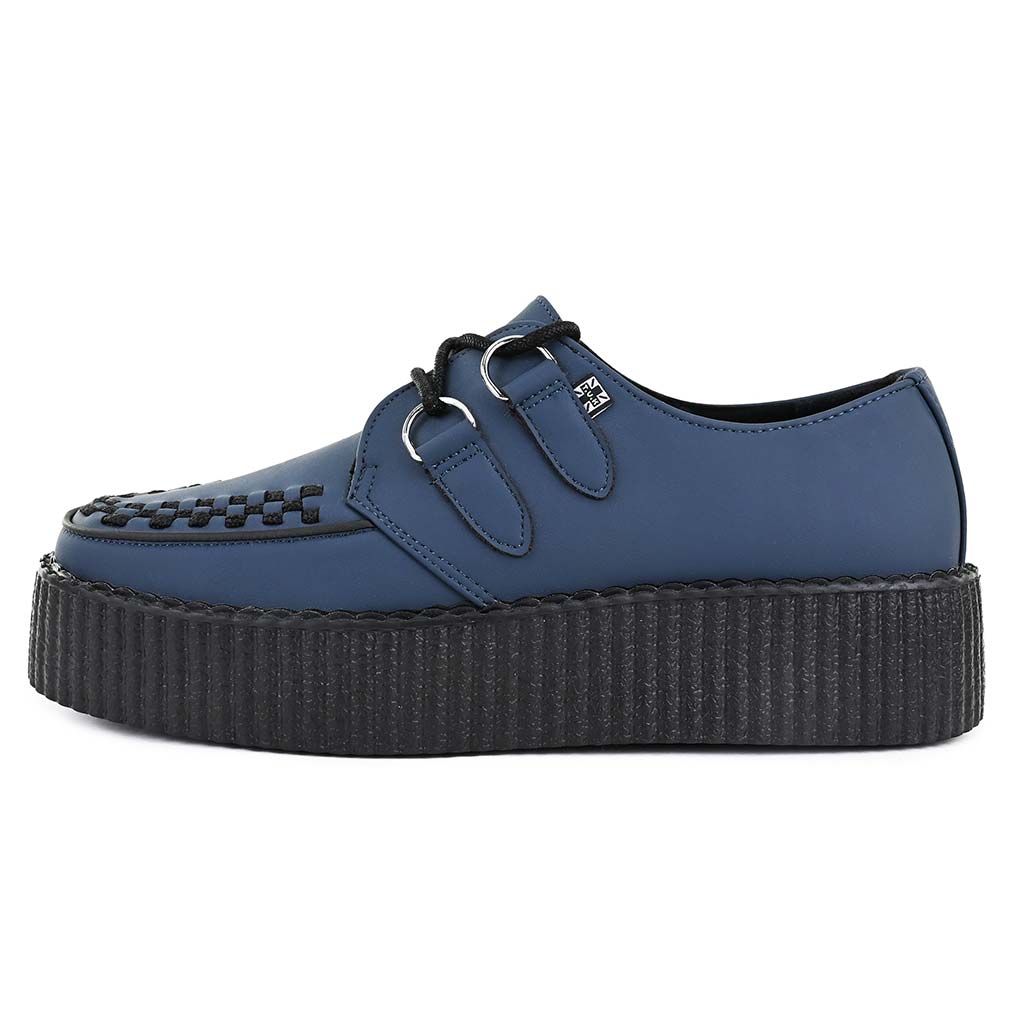 TUK Shoes Viva High Creeper Night Blue Vegan TUKskin™