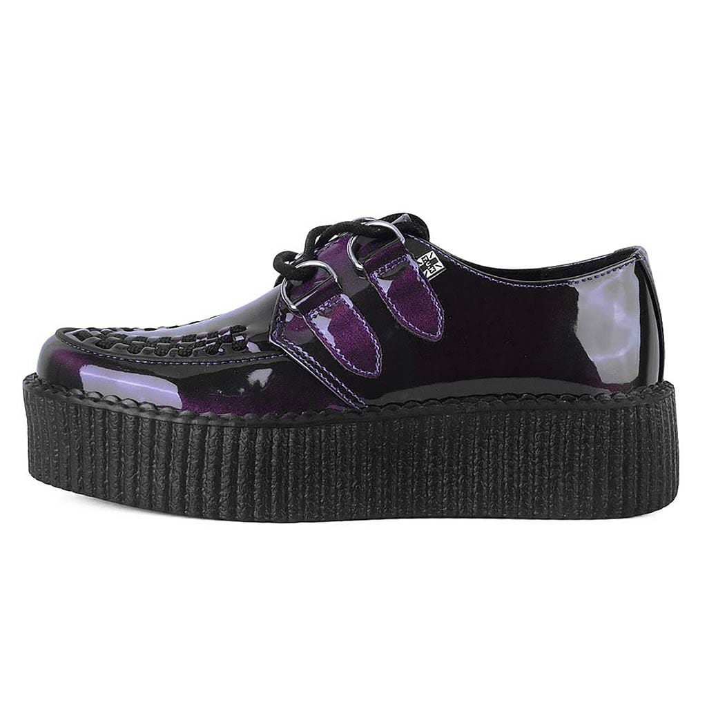 TUK Shoes Viva High Creeper Purple Metallic