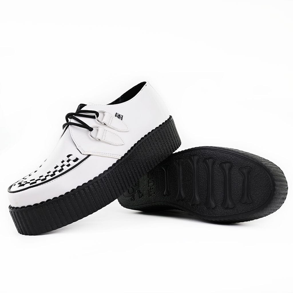 TUK Shoes Viva High Creeper White Leather