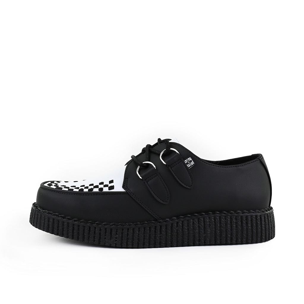 TUK Shoes Viva Low Creeper Black & White TUKskin™