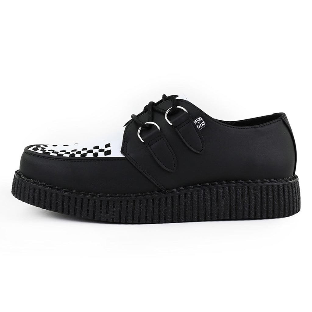 TUK Shoes Viva Low Creeper Black & White TUKskin™