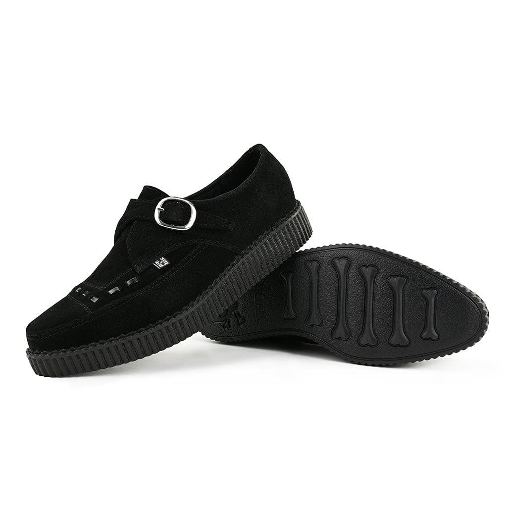 TUK Shoes Pointed Creeper Black Suede