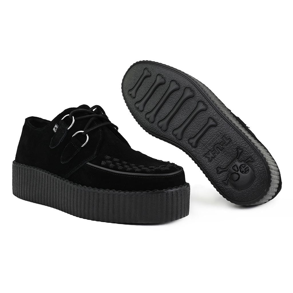 TUK Shoes Viva High Creeper Black Suede