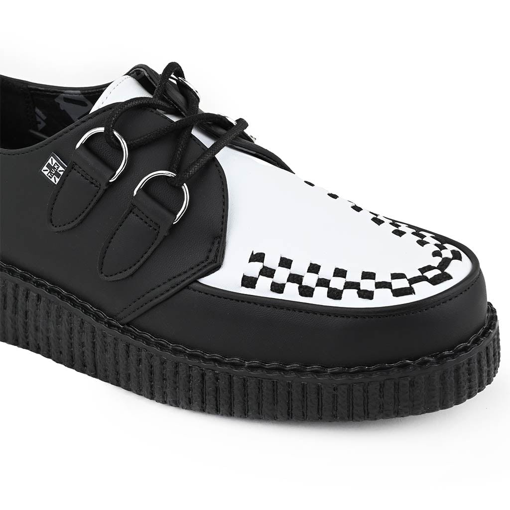 TUK Shoes Viva Low Creeper Black & White TUKskin™