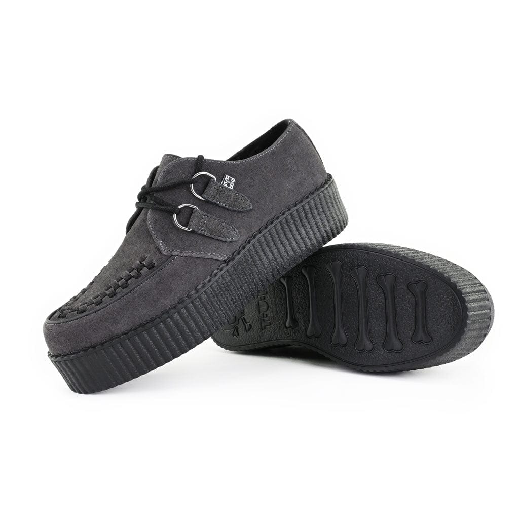 TUK Shoes Viva High Creeper Charcoal Suede