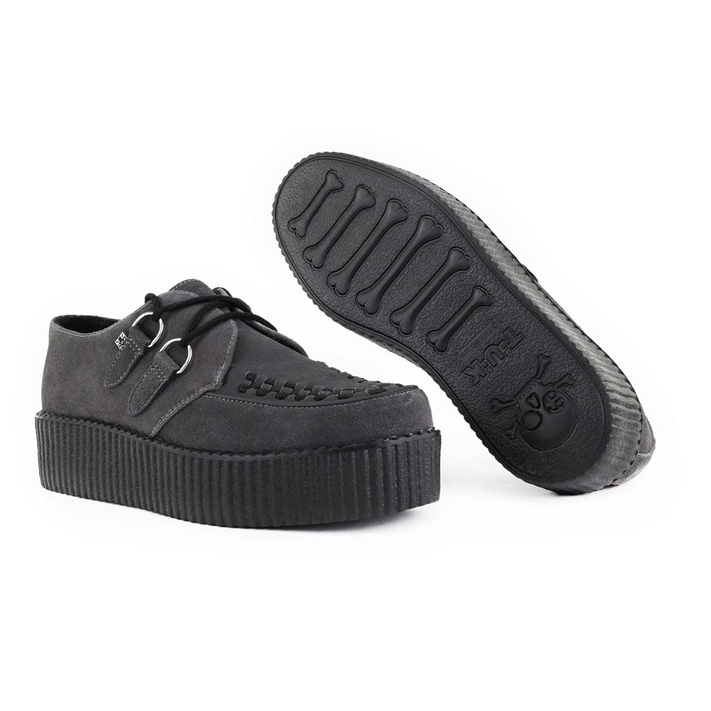 TUK Shoes Viva High Creeper Charcoal Suede