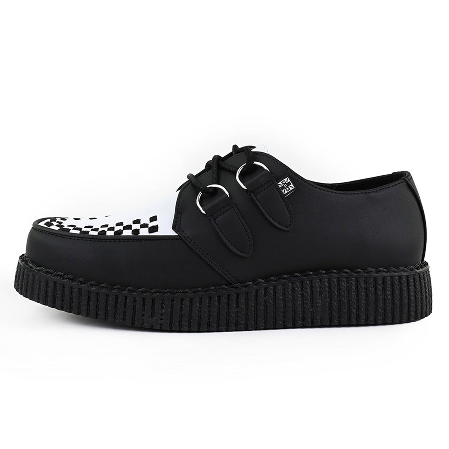 TUK Shoes Viva Low Creeper Black & White TUKskin™