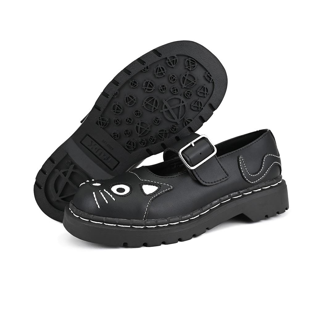 TUK Shoes Mary Jane Kitty Black Vegan TUKskin