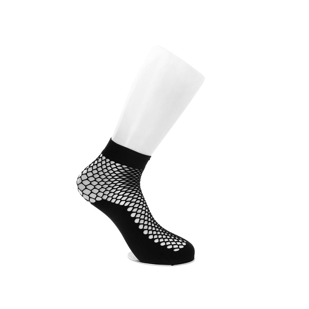 TUK Shoes Black Fishnet Ankle Socks