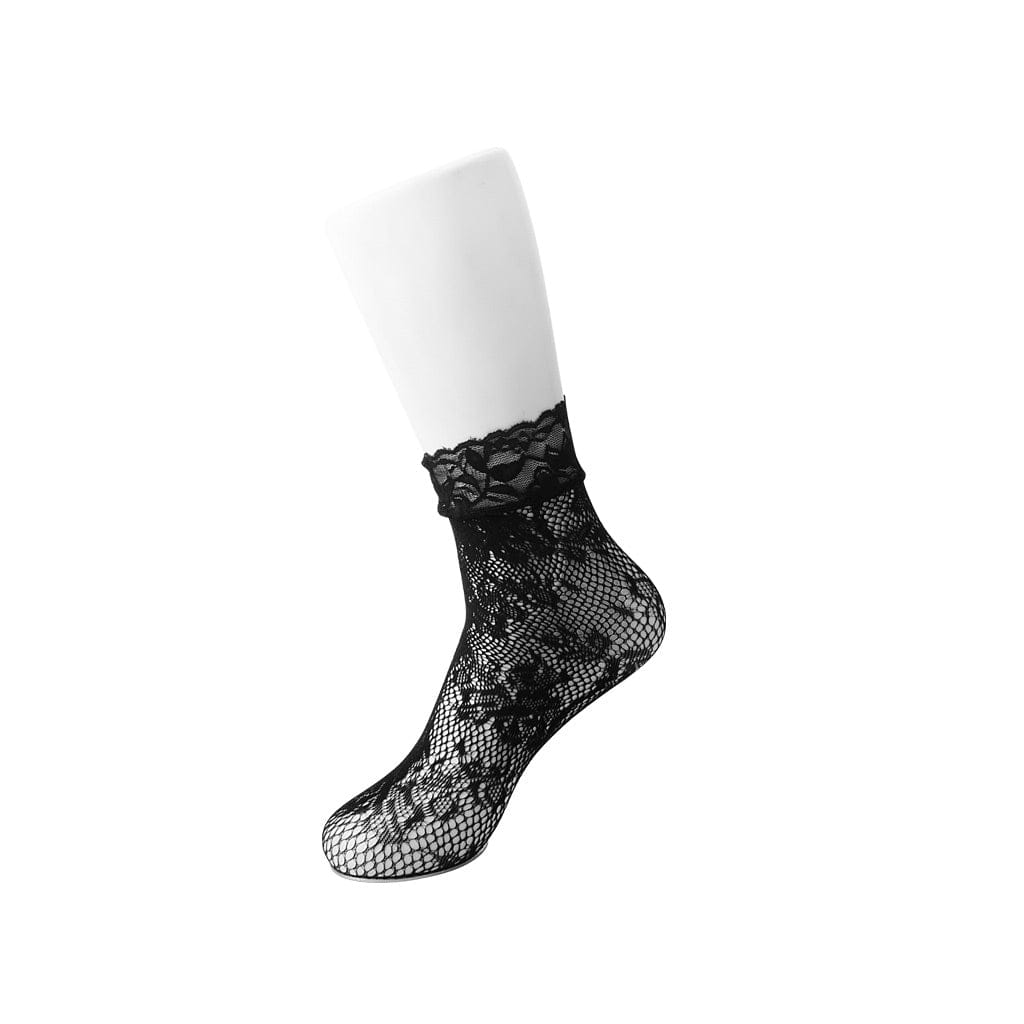 TUK Shoes Black Lace Socks