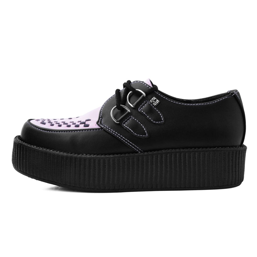 TUK Shoes Viva Mondo Creeper Black / Pink Vegan TUKskin